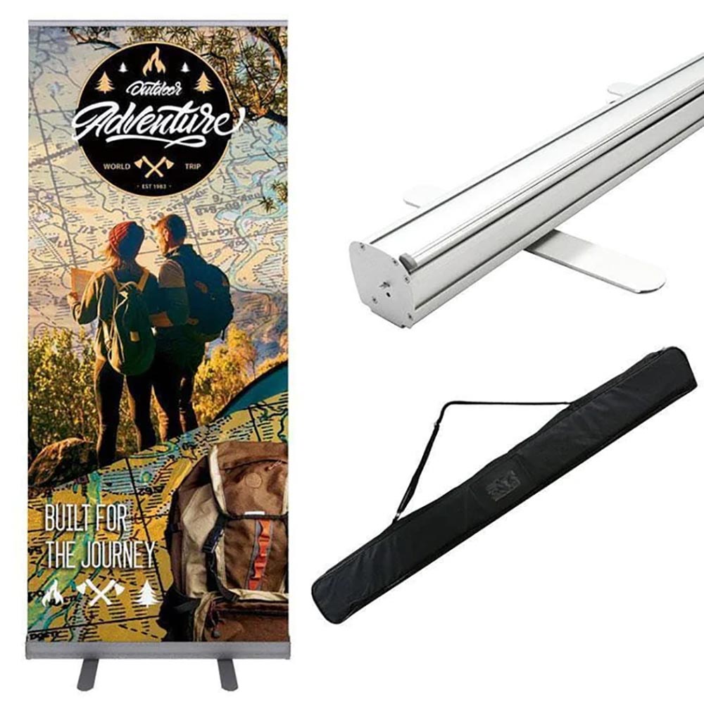 ONE CHOICE® Roll Up Banner Stand — Graphic Package / 33.5 in Good Roll Up